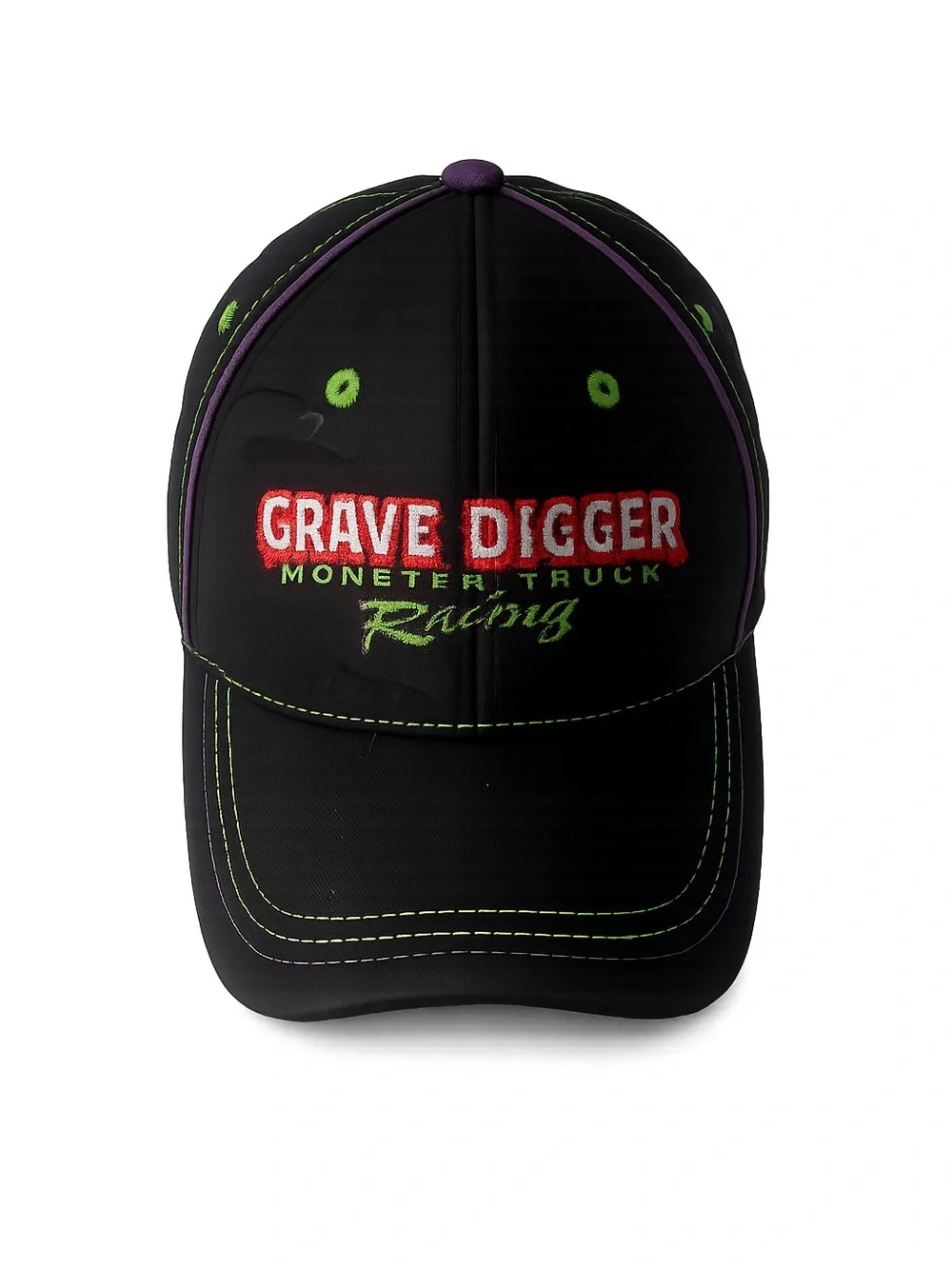 Grave Digger Racing Black Embroidered Monster Truck Hat